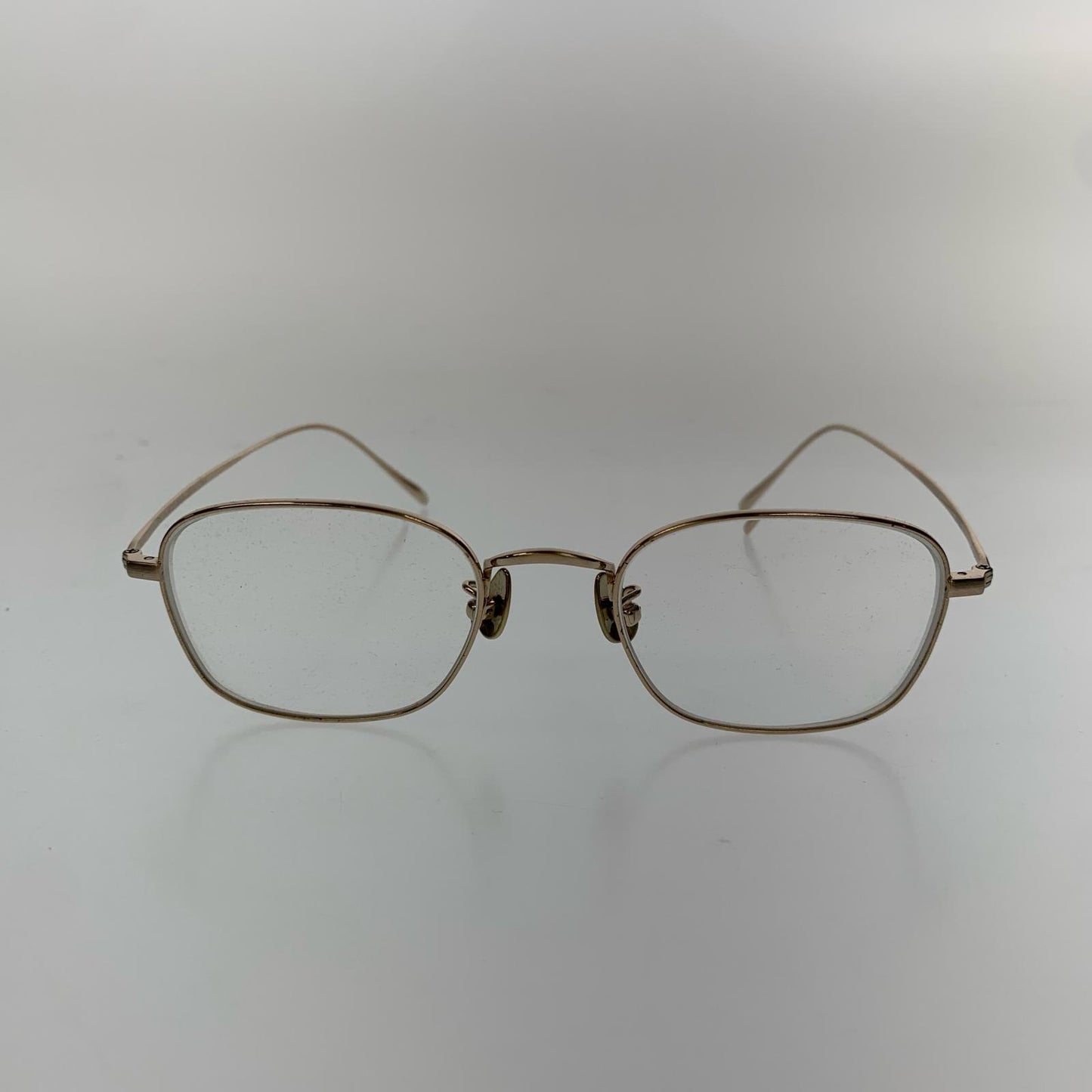 JINS | ジンズ All Titanium メガネ UTF-22A-224AT ｻｲｽﾞ:48□20　度入りメガネ ゴールド