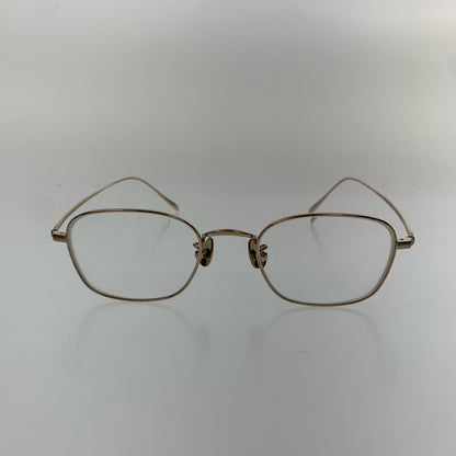 JINS | ジンズ All Titanium メガネ UTF-22A-224AT ｻｲｽﾞ:48□20　度入りメガネ ゴールド