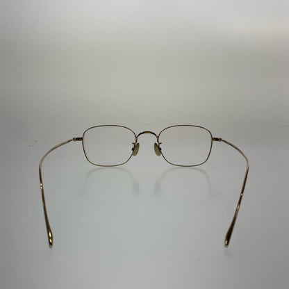 JINS | ジンズ All Titanium メガネ UTF-22A-224AT ｻｲｽﾞ:48□20　度入りメガネ ゴールド