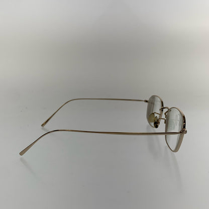 JINS | ジンズ All Titanium メガネ UTF-22A-224AT ｻｲｽﾞ:48□20　度入りメガネ ゴールド