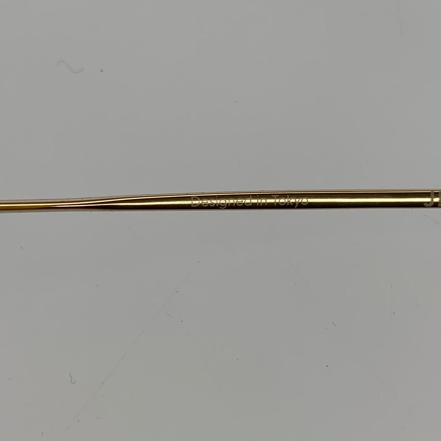 JINS | ジンズ All Titanium メガネ UTF-22A-224AT ｻｲｽﾞ:48□20　度入りメガネ ゴールド