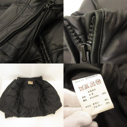 schott | ショット モーターサイクル レザーダウン ジャケット ダウンジャケット 3141023 ブラック サイズ：XL