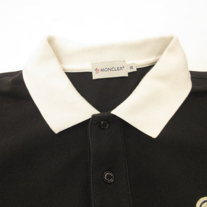 MONCLER | モンクレール MAGLIA POLO MANICA CORTA ポロシャツ 310918346950 並行品 ブラック サイズ：M
