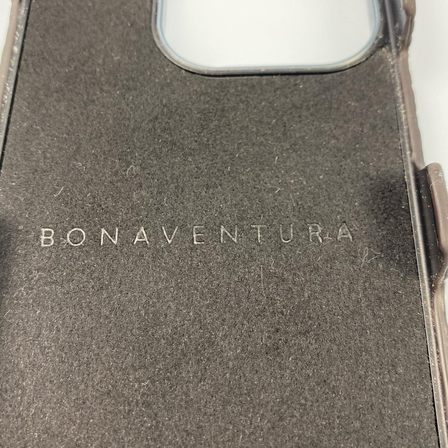BONAVENTURA | ボナベンチュラ スナップボタン付き バックカバーケース シュリンクレザー その他小物 BSNT16P-NA iPhone16Pro用 ネイビー【姫路東店】