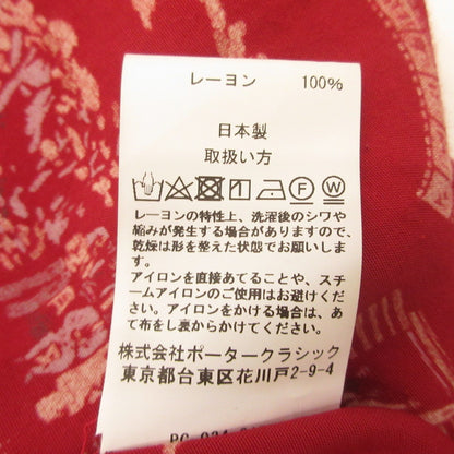 PORTER CLASSIC | ポータークラシック ALOHA SHIRT FRENCH FILM その他トップス PC-024-2153 レッド サイズ：S