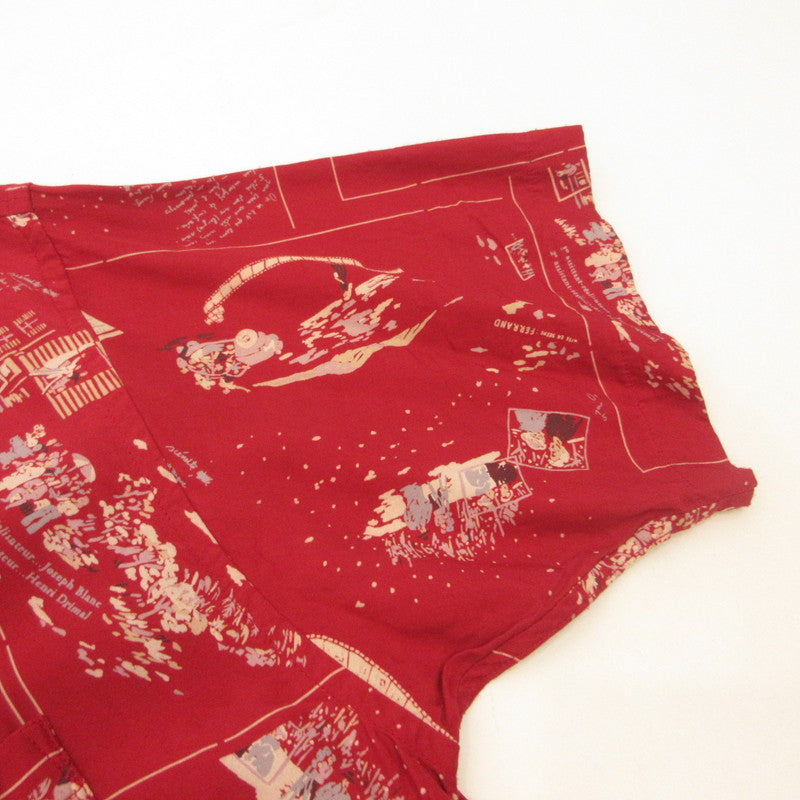 PORTER CLASSIC | ポータークラシック ALOHA SHIRT FRENCH FILM その他トップス PC-024-2153 レッド サイズ：S