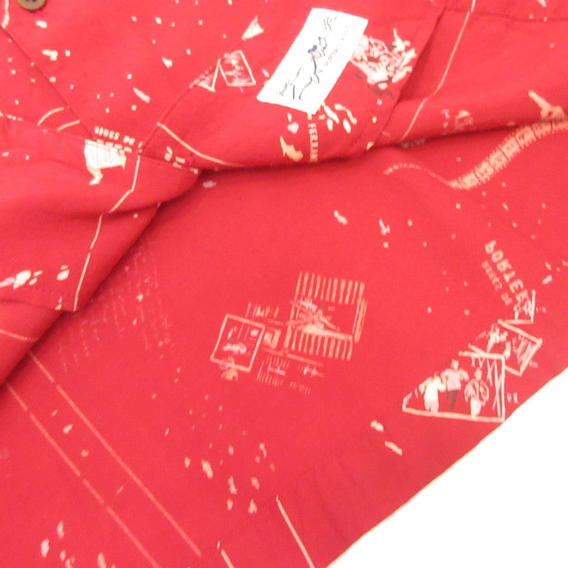 PORTER CLASSIC | ポータークラシック ALOHA SHIRT FRENCH FILM その他トップス PC-024-2153 レッド サイズ：S