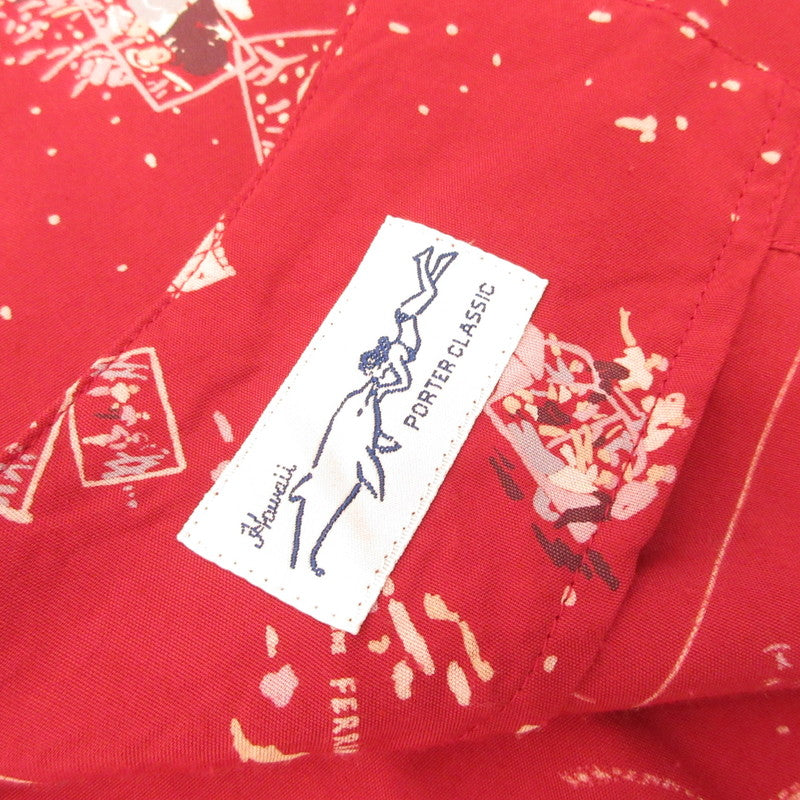 PORTER CLASSIC | ポータークラシック ALOHA SHIRT FRENCH FILM その他トップス PC-024-2153 レッド サイズ：S