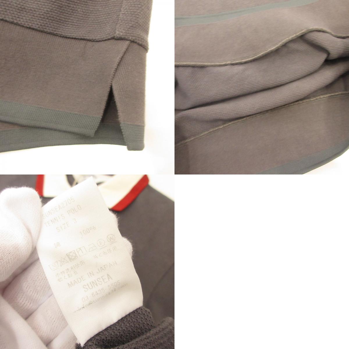 SUN SEA(1LDKコーナー) | サンシー TENNIS POLO ポロシャツ SUNSEA2705 グレー サイズ：3