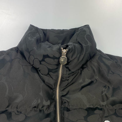 A BATHING APE | アベイシングエイプ TONAL SOLID CAMO PUFFER DOWN JACKET ダウンジャケット 001DNJ801057I 2023A/W ブラック サイズ：L【姫路東店】