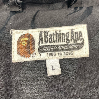 A BATHING APE | アベイシングエイプ TONAL SOLID CAMO PUFFER DOWN JACKET ダウンジャケット 001DNJ801057I 2023A/W ブラック サイズ：L【姫路東店】