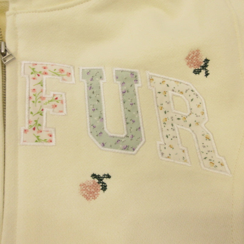 furfur | ファーファー フラワー刺繍ジップアップフーディー パーカー RWCT255053 ｻｲｽﾞ:F アイボリー