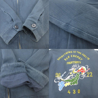 430 - FOURTHIRTY - | フォーサーティー ska jacket w/emb スーベニアジャケット ブルー サイズ：1