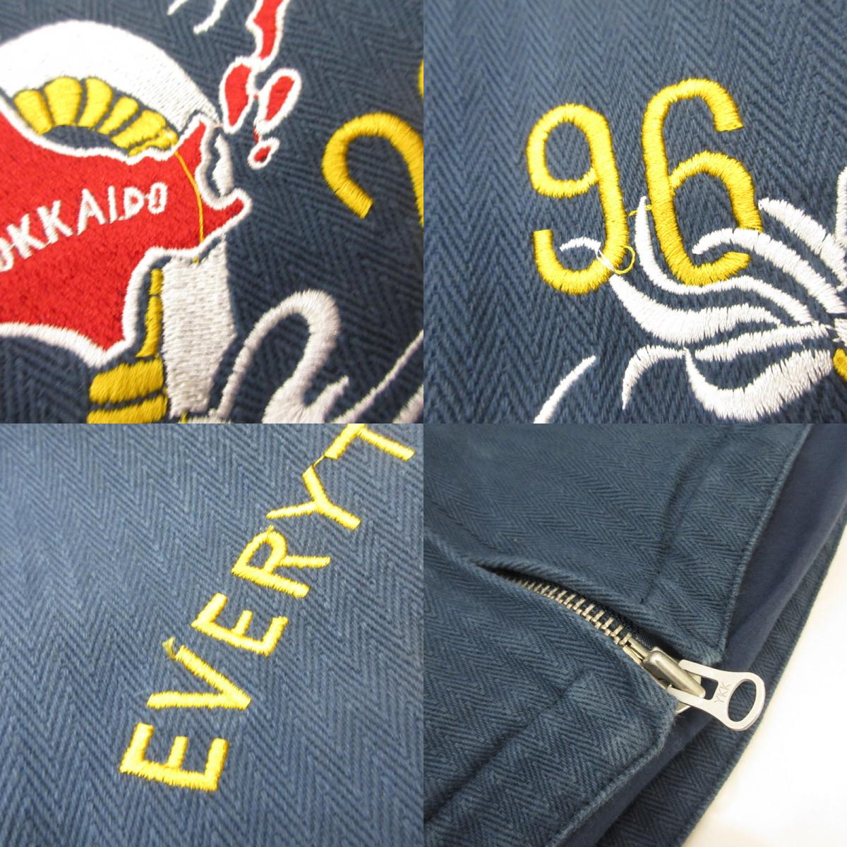 430 - FOURTHIRTY - | フォーサーティー ska jacket w/emb スーベニアジャケット ブルー サイズ：1