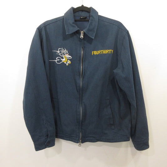 430 - FOURTHIRTY - | フォーサーティー ska jacket w/emb スーベニアジャケット ブルー サイズ：1