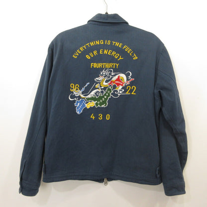 430 - FOURTHIRTY - | フォーサーティー ska jacket w/emb スーベニアジャケット ブルー サイズ：1