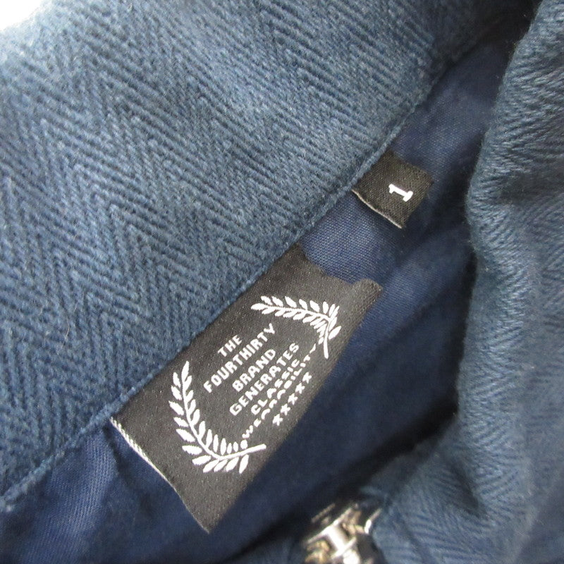 430 - FOURTHIRTY - | フォーサーティー ska jacket w/emb スーベニアジャケット ブルー サイズ：1