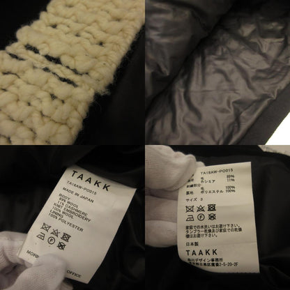 TAAKK | ターク KNIT EMBROIDERY PULLOVER その他トップス TA18AW-PO015 ブラック サイズ：3