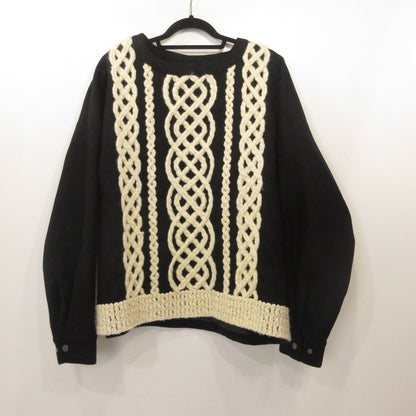 TAAKK | ターク KNIT EMBROIDERY PULLOVER その他トップス TA18AW-PO015 ブラック サイズ：3