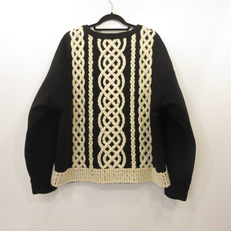 TAAKK | ターク KNIT EMBROIDERY PULLOVER その他トップス TA18AW-PO015 ブラック サイズ：3