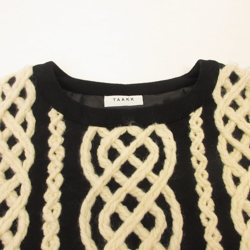 TAAKK | ターク KNIT EMBROIDERY PULLOVER その他トップス TA18AW-PO015 ブラック サイズ：3