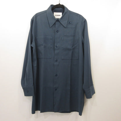 JIL SANDER | ジルサンダー OVERSIZED L/S SHIRT 長袖シャツ J22DL0106 ブルー サイズ：39
