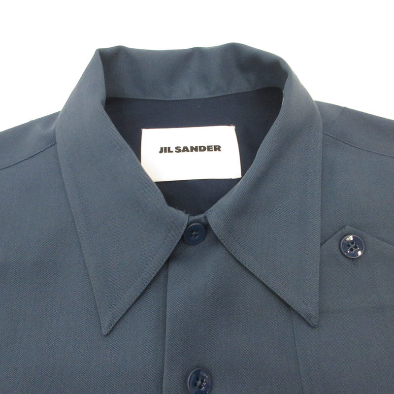 JIL SANDER | ジルサンダー OVERSIZED L/S SHIRT 長袖シャツ J22DL0106 ブルー サイズ：39
