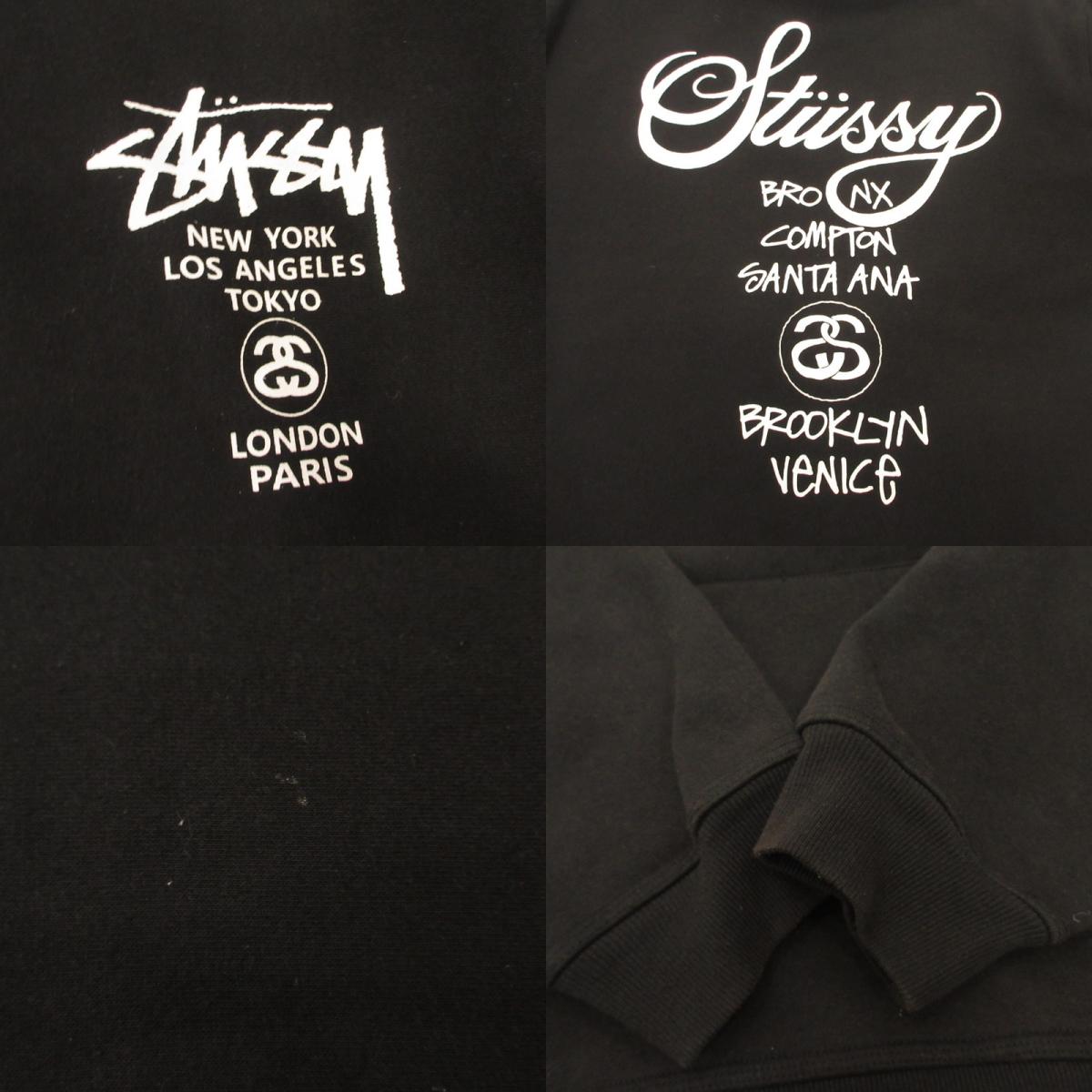 STUSSY | ステューシー WORLD TOUR HOODIE パーカー ブラック サイズ：M