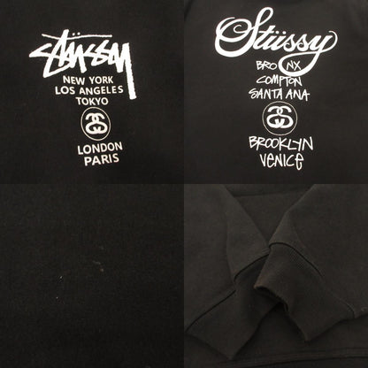 STUSSY | ステューシー WORLD TOUR HOODIE パーカー ブラック サイズ：M