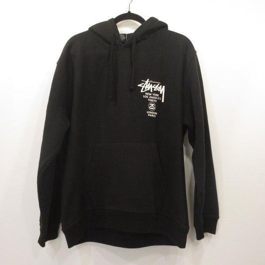 STUSSY | ステューシー WORLD TOUR HOODIE パーカー ブラック サイズ：M