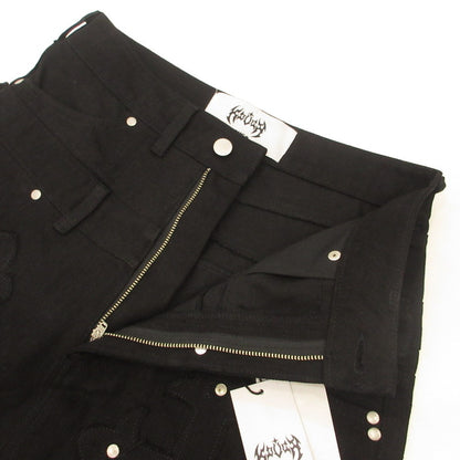 Cross Flare Denim デニムパンツ ブラック サイズ：S
