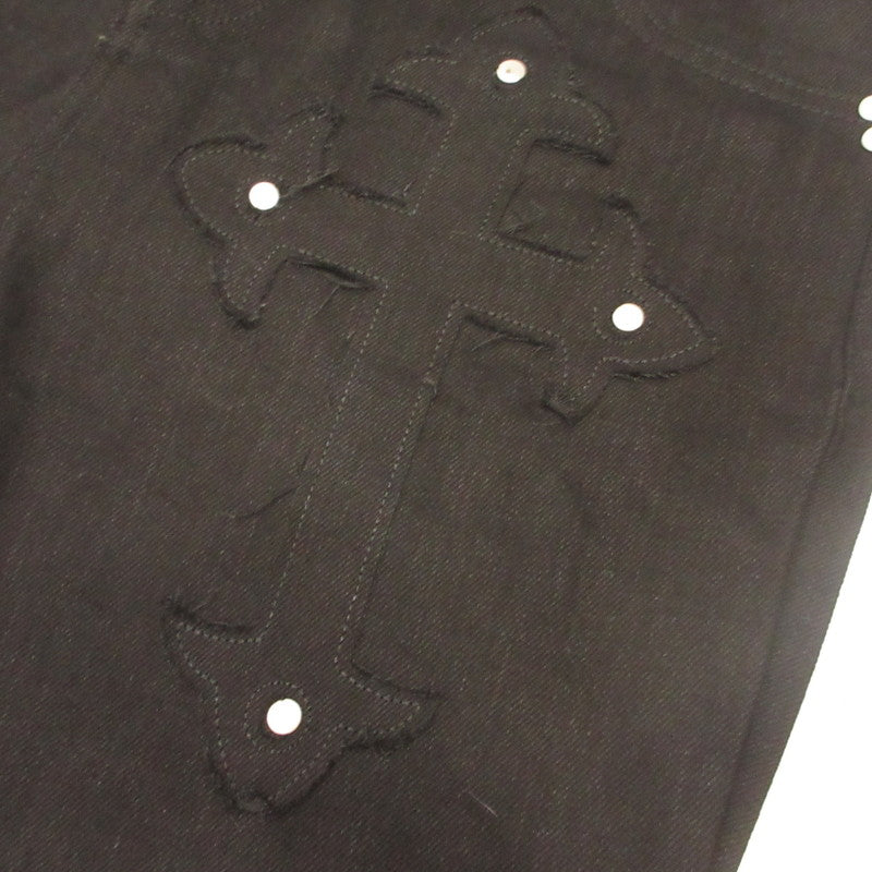Cross Flare Denim デニムパンツ ブラック サイズ：S