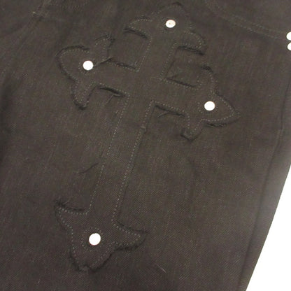 Cross Flare Denim デニムパンツ ブラック サイズ：S