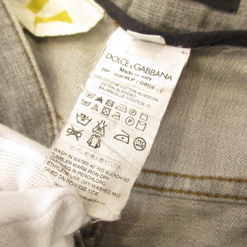 DOLCE & GABBANA | ドルチェアンドガッバーナ デニムパンツ G3FBLP グレー サイズ：46