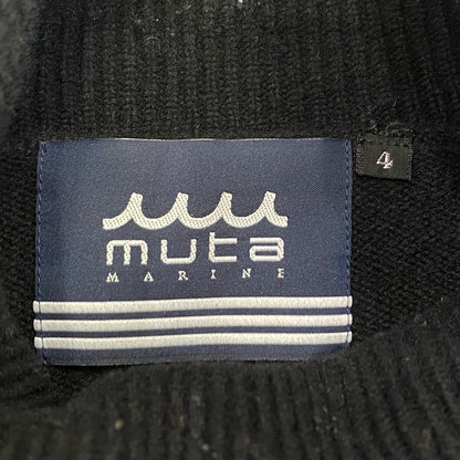 MUTA MARINE | ムータマリン BORDER WAVE セーター MMJC-443063 ブラック サイズ：4【姫路東店】