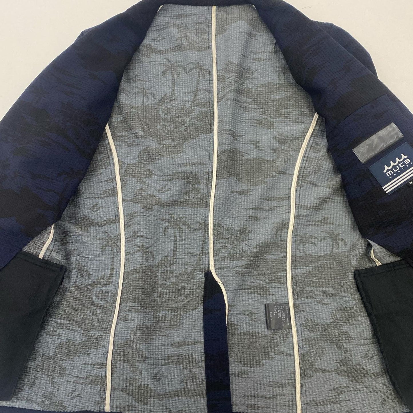 MUTA MARINE | ムータマリン Trimming Pocket Tailored JKT テーラードジャケット MMAC-443066 サイズ：5 ネイビー サイズ：5【姫路東店】
