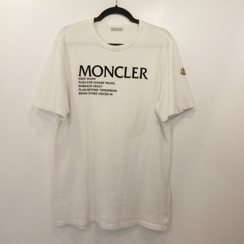 MONCLER | モンクレール MAGLIA LOGO 半袖Ｔシャツ G20918C00042 国内正規品 ホワイト サイズ：M