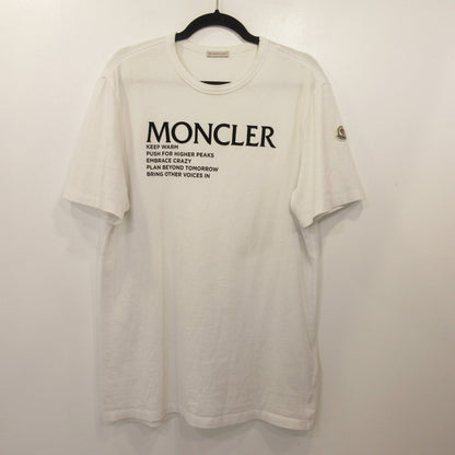 MONCLER | モンクレール MAGLIA LOGO 半袖Ｔシャツ G20918C00042 国内正規品 ホワイト サイズ：M