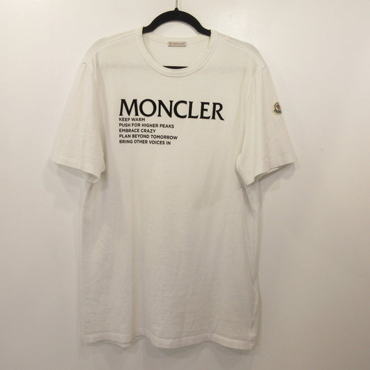 MONCLER | モンクレール MAGLIA LOGO 半袖Ｔシャツ G20918C00042 国内正規品 ホワイト サイズ：M