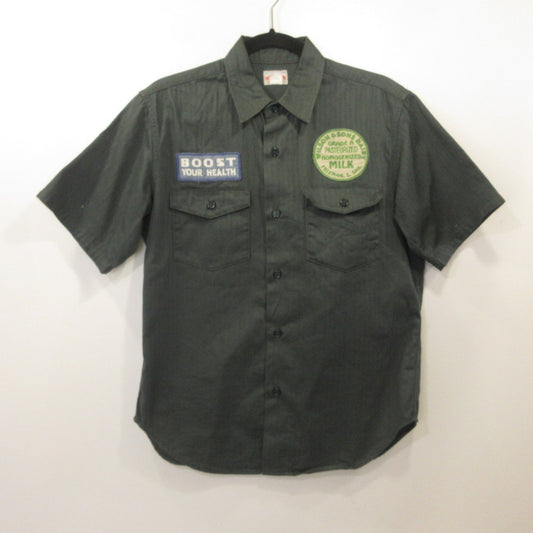 JOE McCOY | ジョーマッコイ 8HU HBT WORKSHIRT S/S / STROH'S 半袖シャツ MS20011 ｻｲｽﾞ:14 オリーブ
