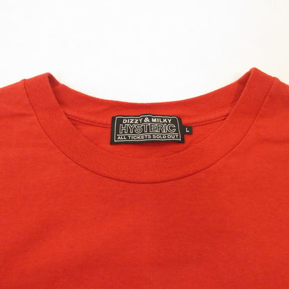 HYSTERIC GLAMOUR | ヒステリックグラマー CAR LOGO CAMERA GIRL Tシャツ 半袖Ｔシャツ 02221CT04 オレンジ サイズ：L