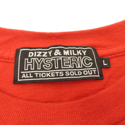 HYSTERIC GLAMOUR | ヒステリックグラマー CAR LOGO CAMERA GIRL Tシャツ 半袖Ｔシャツ 02221CT04 オレンジ サイズ：L