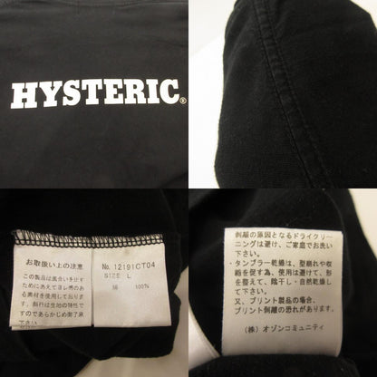 HYSTERIC GLAMOUR | ヒステリックグラマー 半袖Ｔシャツ 12191CT04 ×PLAY BOY ブラック サイズ：L