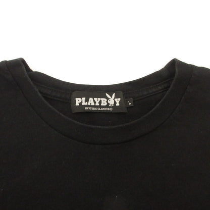 HYSTERIC GLAMOUR | ヒステリックグラマー 半袖Ｔシャツ 12191CT04 ×PLAY BOY ブラック サイズ：L