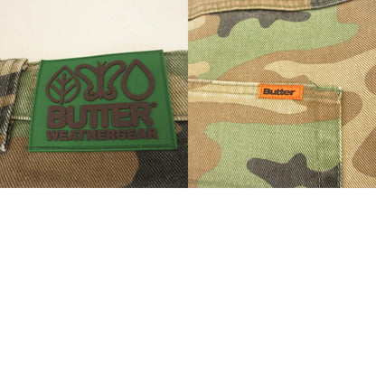 Butter Goods | バターグッズ Weather Gear Denim Jeans Woodland Camo パンツ USED加工