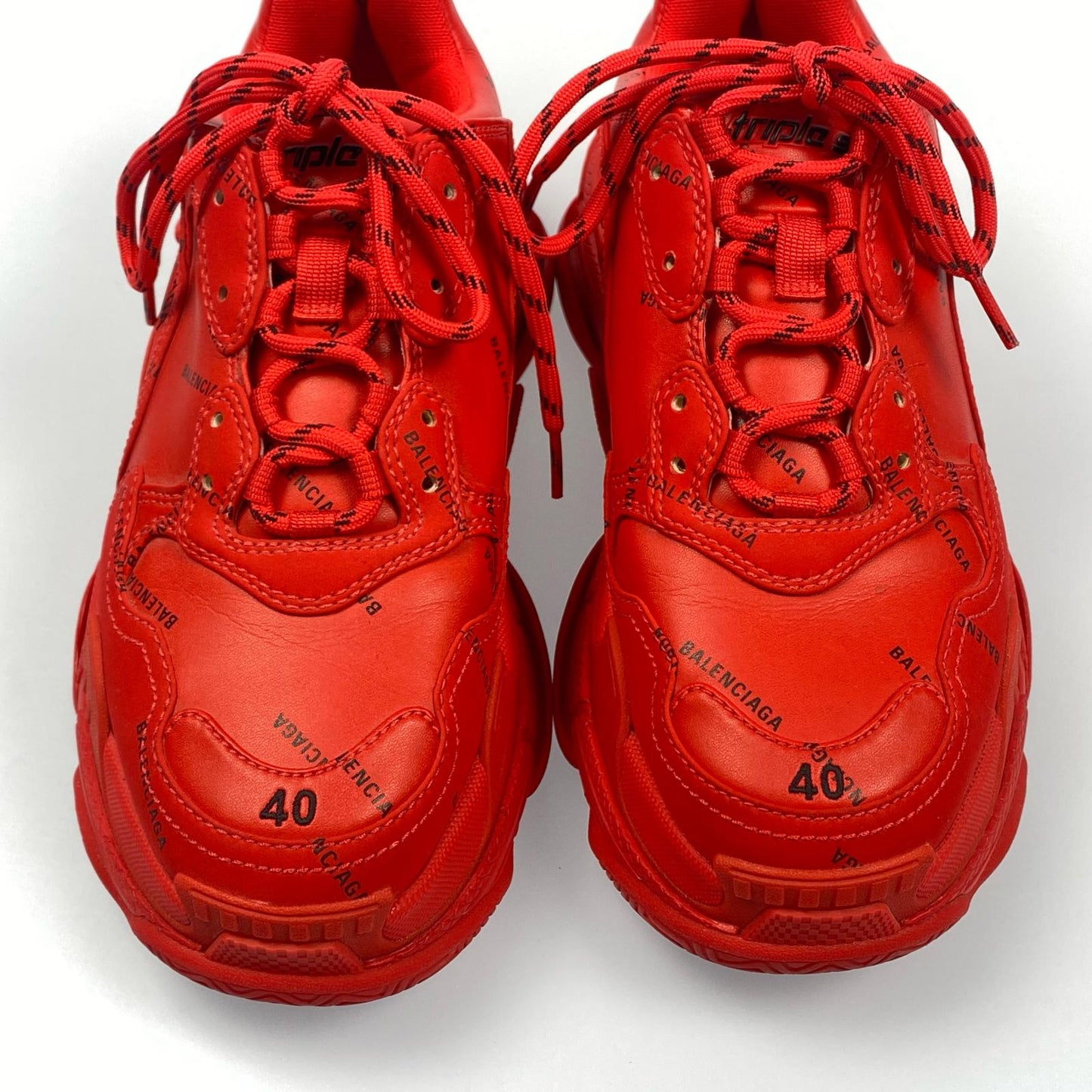 BALENCIAGA | バレンシアガ TRIPLE S スニーカー 536737 W2FA1 26.5cm レッド 26.5cm【姫路東店】
