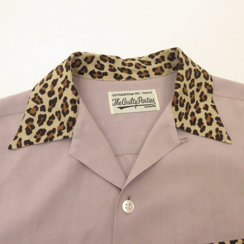 WACKOMARIA | ワコマリア TWO TONE 50'S OPEN COLLAR SHIRT 長袖シャツ 23FW-WMS-OC11 パープル サイズ：S