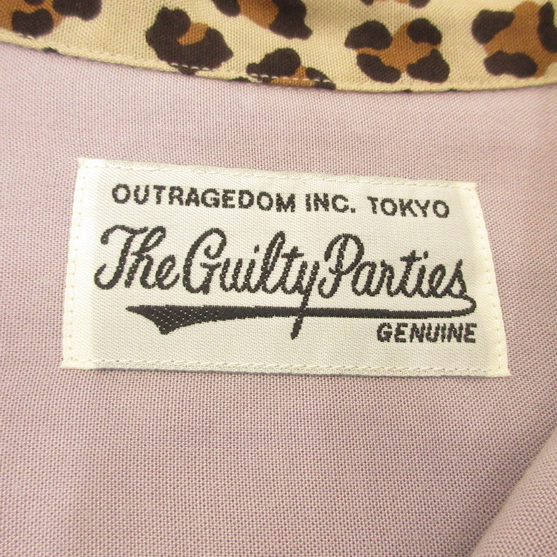 WACKOMARIA | ワコマリア TWO TONE 50'S OPEN COLLAR SHIRT 長袖シャツ 23FW-WMS-OC11 パープル サイズ：S