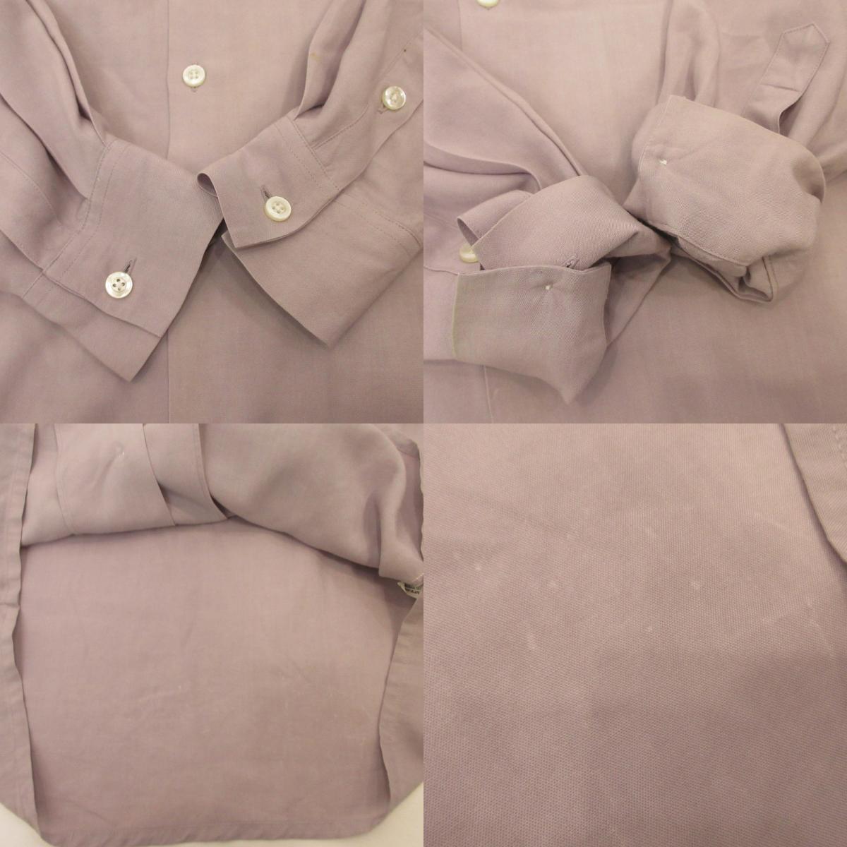 WACKOMARIA | ワコマリア TWO TONE 50'S OPEN COLLAR SHIRT 長袖シャツ 23FW-WMS-OC11 パープル サイズ：S