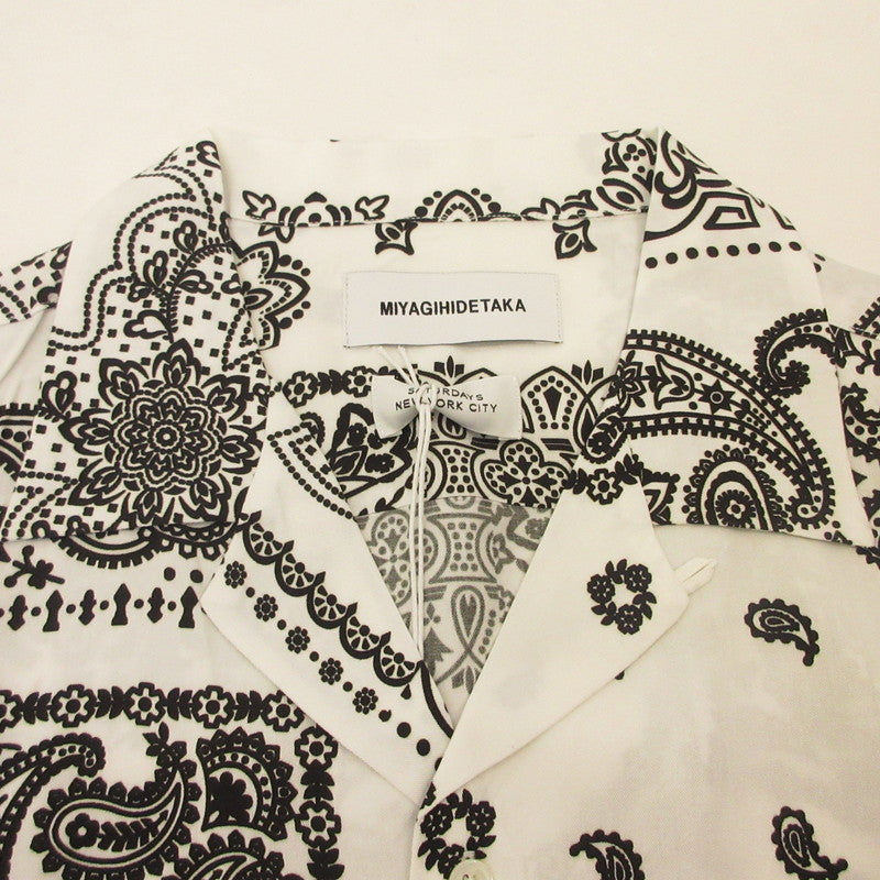 MIYAGIHIDETAKA | ミヤギヒデタカ Bandana SS shirt 半袖シャツ BBG-55700-A ×Saturdays NYC サイズ：L